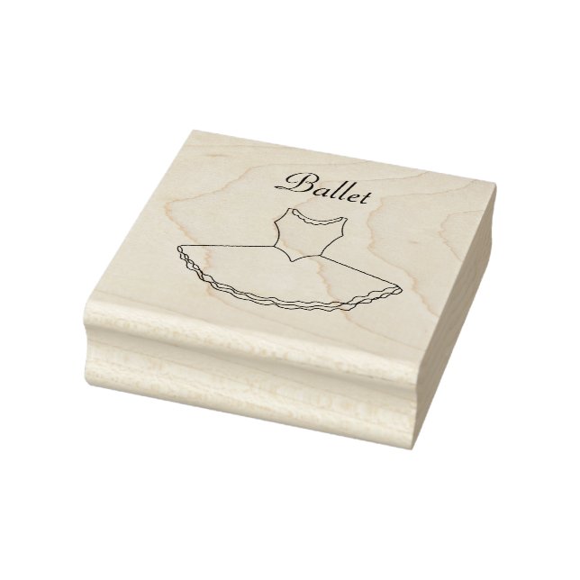 Ballet Tutu Rubber Frimärke Stämpel (Stämpel)