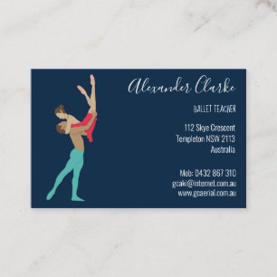 Ballet Visitkort