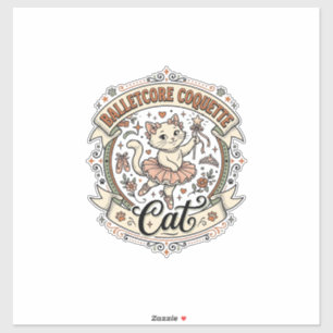 Balletcore Coquette Katt Balletcore Coquette Katt Klistermärken