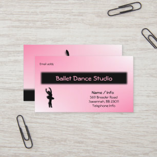 Balletdans Affärs Kort / Anpassa