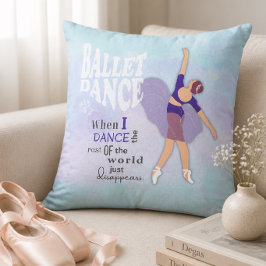 Balletdans Inspirerande Fyrkantig Kuddvar Kudde