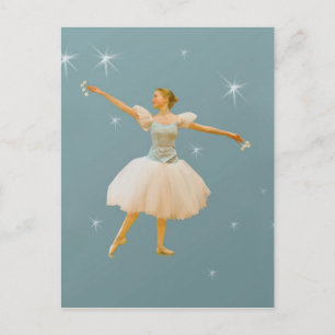 Balletdansare med kastanjetter vykort