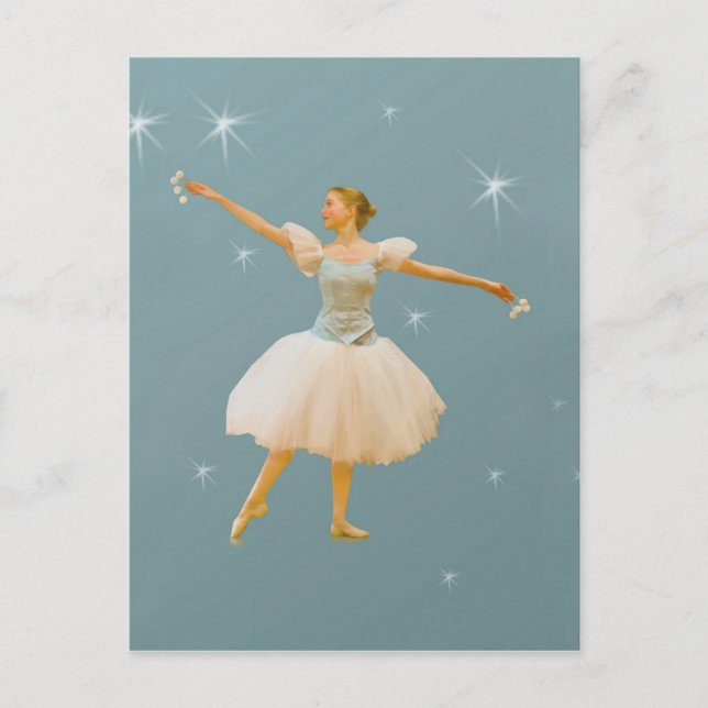 Balletdansare med kastanjetter vykort (Framsida)