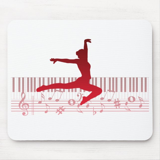 Balletdansare på ett tangentbord            musmatta (Framsidan)