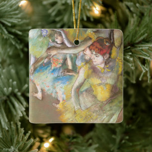 Balletdansare på scenen av Edgar Degas Julgransprydnad Keramik