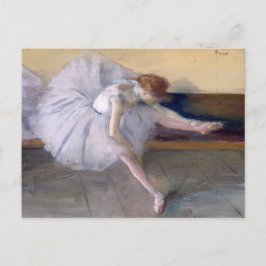 Balletdansare stretchar Edgar Degas Vykort