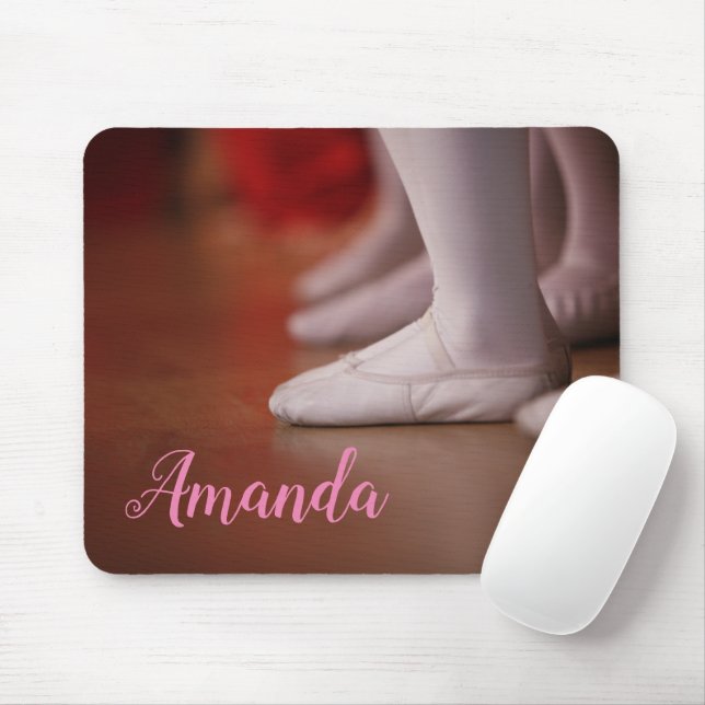 Balletflicka Ballerina Tofflor Musmatta (Med mus)