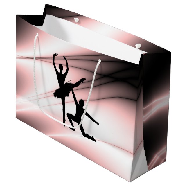 Balletpar Dansar Rosa Accent (Framsidan Vinklad)