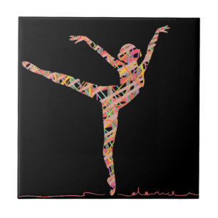 Ballets moderna dansare kakelplatta