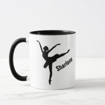 Balletsiluett i arabeskställning