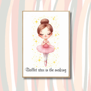 Balletstjärna flickas  poster