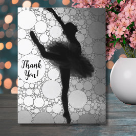 Balletsvartvitballerina Vykort