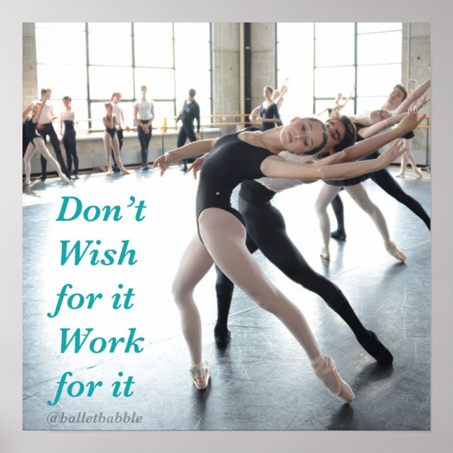 Ballett Poster arbete för den (Framsidan)