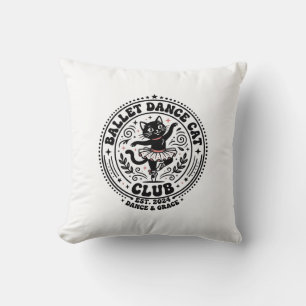 Ballettdans Katt Älskare T-Shirt Art - Balettdans Kudde