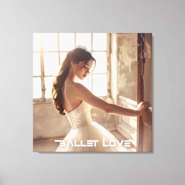 BALLETTKÄRLEK - BALETT & DANS CANVASTRYCK (Framsida)