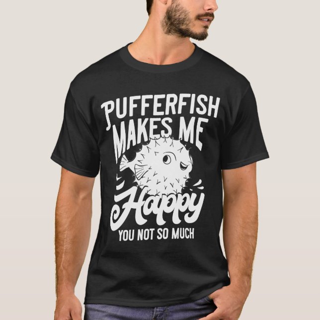 Ballfisk Ballonfish Puffer Fish T Shirt (Framsida)