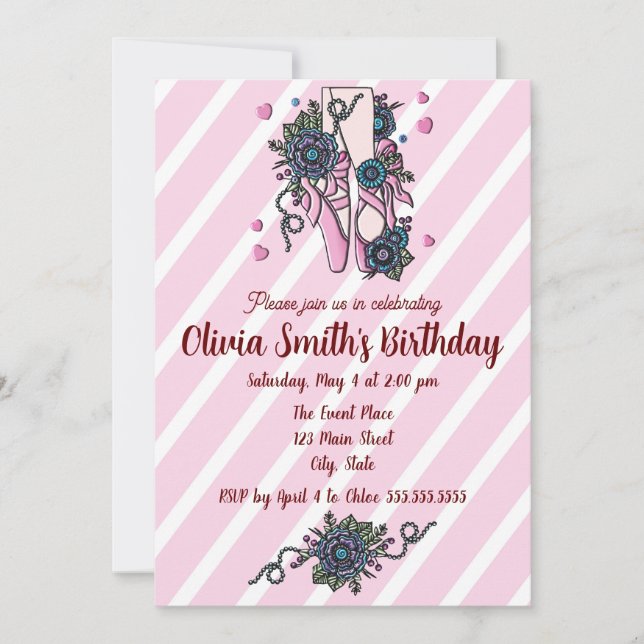 Ballgaffelskor Inbjudningar (Framsida)