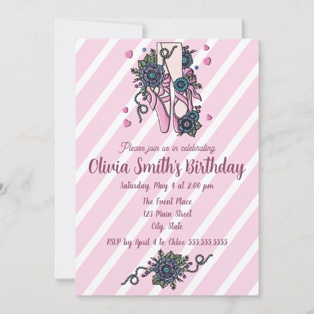 Ballgaffelskor Inbjudningar (Framsida)