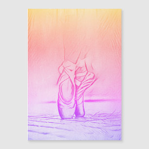 Ballgaffelskor Rainbow Ballerina Magnetic Card