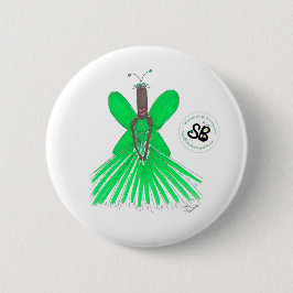 Ballgown för SBM-knäppas pseudoCelebgrönt mode Knapp