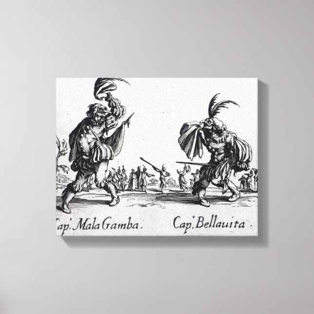 Balli de Sfessania, 1622 Canvastryck (Framsida)