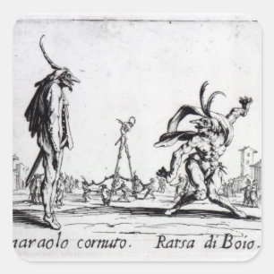 Balli de Sfessania, 1622 Fyrkantigt Klistermärke