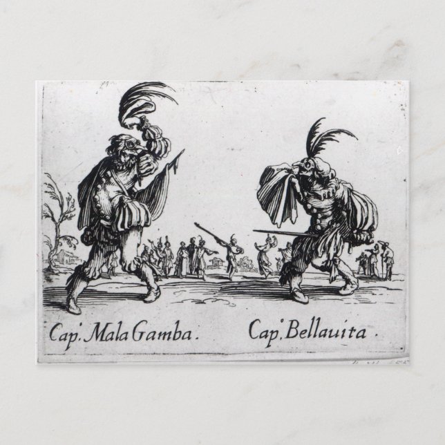 Balli de Sfessania, 1622 Vykort (Framsida)