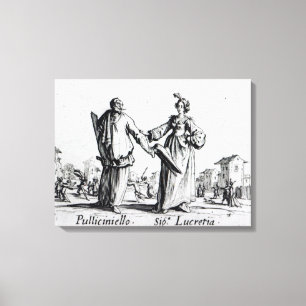 Balli de Sfessania, c.1622 2 Canvastryck