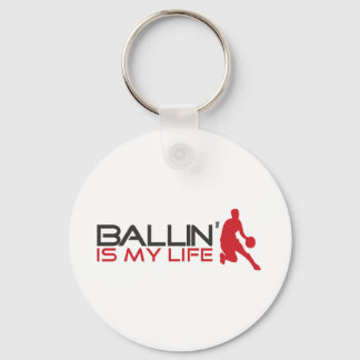 Ballin är min Life Streetball Nyckelring