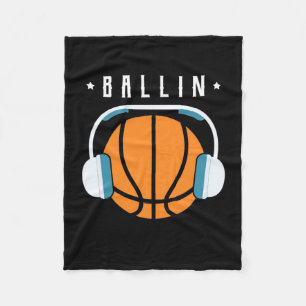 Ballin Basketball Art Fleecefilt