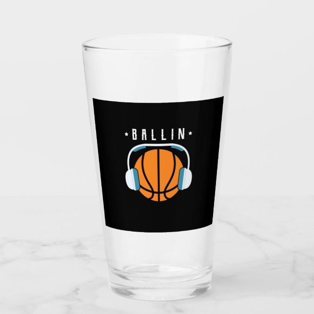 Ballin Basketball Art Glaskopp (Framsida)