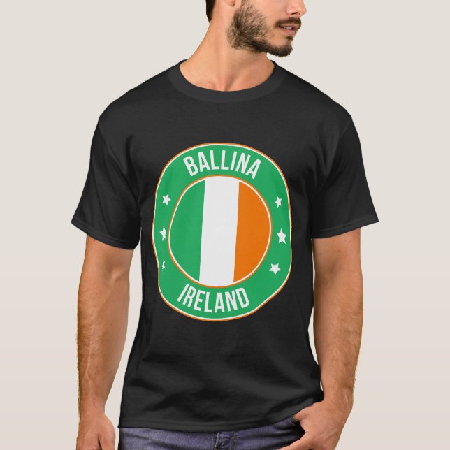 Ballina, Irland Stad T Shirt (Framsida)