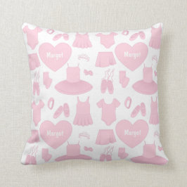 Ballkläder Mönster Pillow - vit bakgrund Kudde