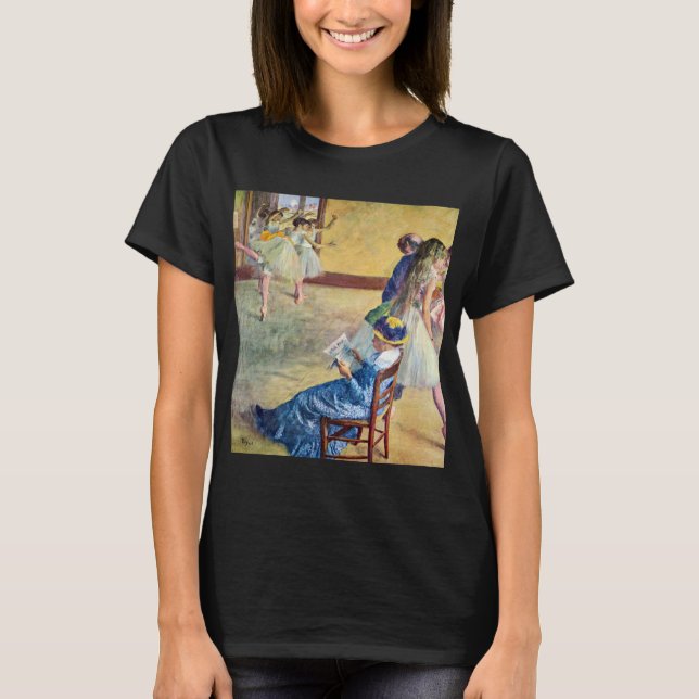 Ballklass, Dance Hall by Edgar Degas T Shirt (Framsida)