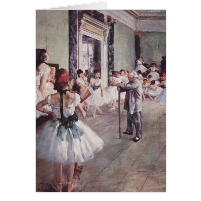 Ballklass - Edgar Degas Hälsningskort (Framsidan)