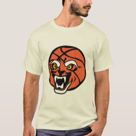 ballon basketball face cartoon gueule ouverte fero t shirt
