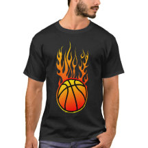 ballon basketball flamme feu flame logo 3110_A