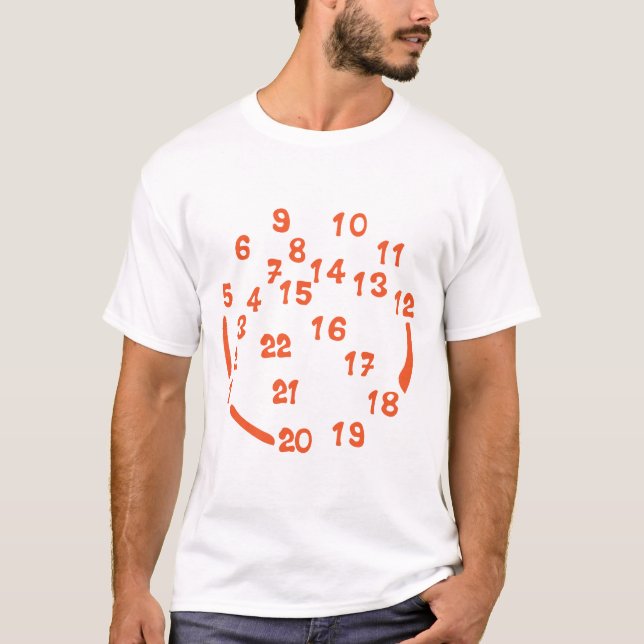 ballon basketball forme chiffre numero 1 t shirt (Framsida)