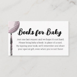 Ballon Bokar för Baby-höljeskort Tilläggskort