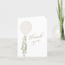 Ballon Eucalyptus Baby Shower för vit vattenfärg