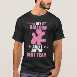 Ballon för bästa teamet - testning av ballondjur t shirt
