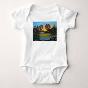 Ballon Hett Luft kör över floden RenmaDesign T Shirt