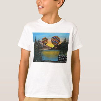 Ballon Hett Luft kör över floden RenmaDesign T Shirt