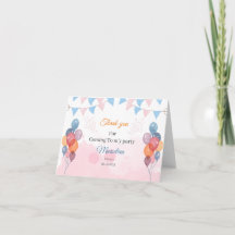 Ballon med vattentfärg på födelsedagsmattan - tack