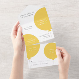 Ballon Mustard Gult Party Scandi OSA