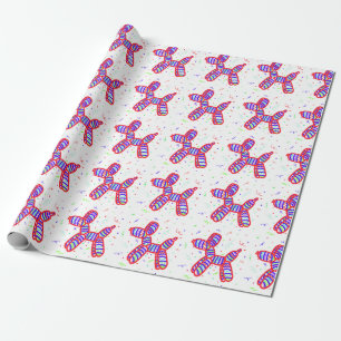 Ballon Party Wrapping Papper Presentpapper