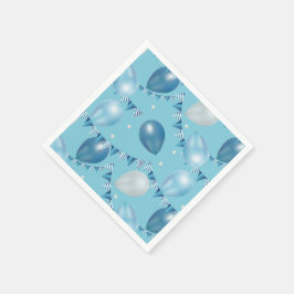 Ballon, Stjärna & Garland Bord Decor Pappersservett