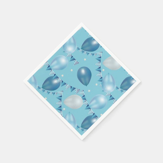 Ballon, Stjärna & Garland Bord Decor Pappersservett (Hörn)