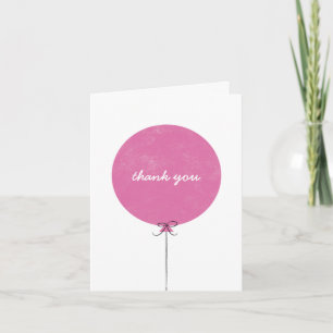 Ballon - tackkort - Fuchsia