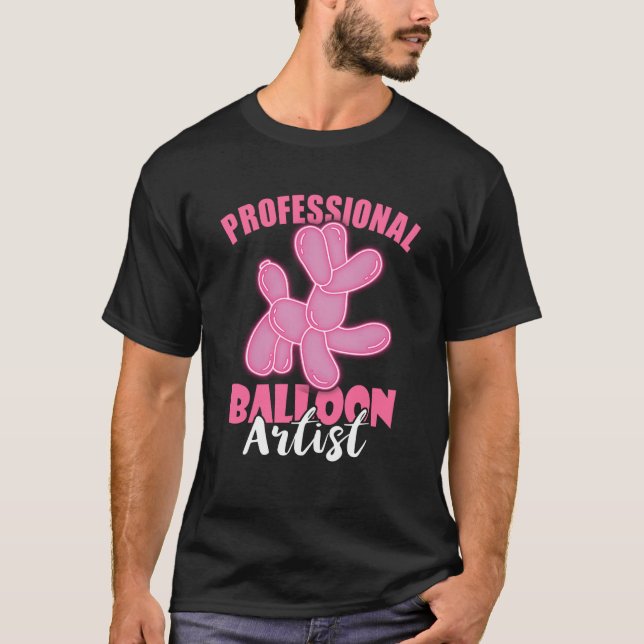 Ballon Twister Professional Balloon Artist Balloon T Shirt (Framsida)